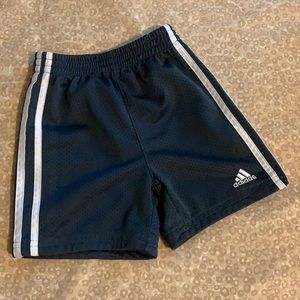 adidas 2T Grayish-Blue Shorts with Stripes on the Sides